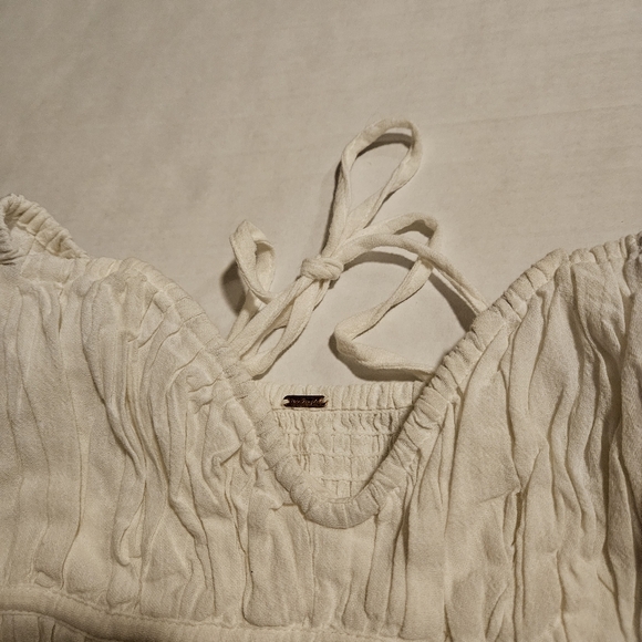 Free People Chloe Puff Smocked Top, M - Picture 7 of 13